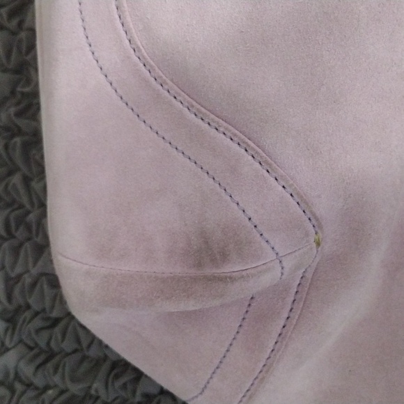 Coach Suede Leather Shoulder Bag - Picture 5 of 9